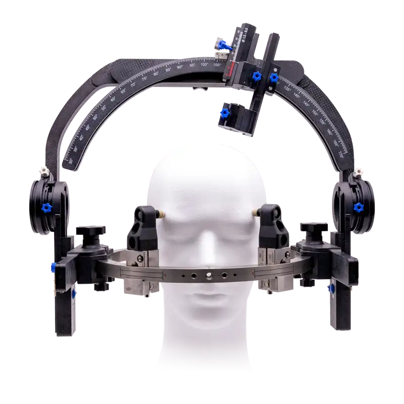 SUSy stereotactic system for titanium ring